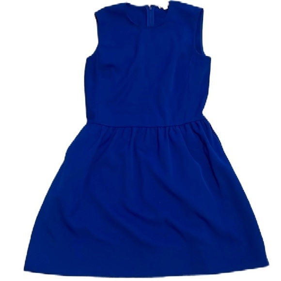 Gap Bente Blue Sleeveless Dress Size 4 Knee Length Pockets Back Zip Women's EUC - Picture 1 of 11